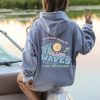 Happiness Comes In Waves Summer Vibes Hoodie Giftyzy 4 scaled