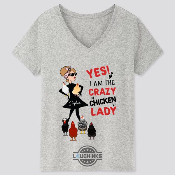 Crazy Chicken Lady Shirt Laughinks.com 5 1