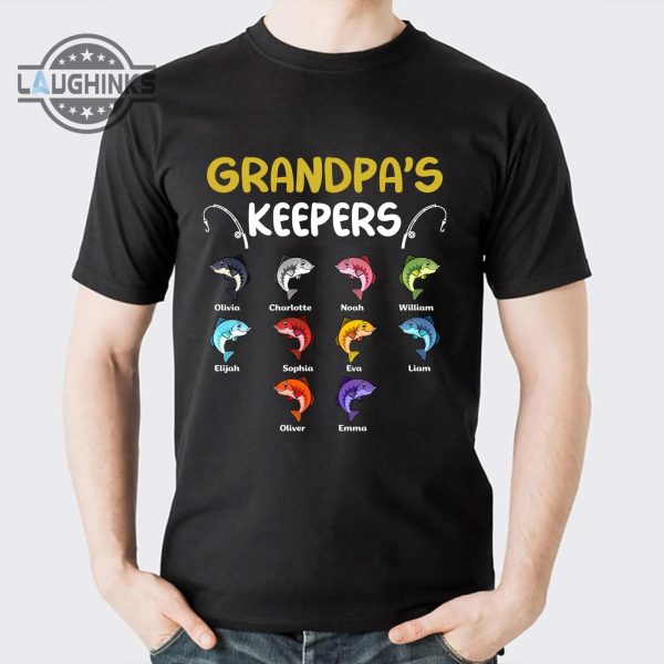 Grandpa's Keepers Fishing Shirt - Laughinks