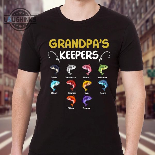 Grandpa's Keepers Fishing Shirt - Laughinks