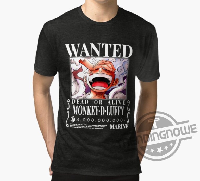 One Piece Gear 5 Luffy Wanted Poster Classic Gift Shirt - Trendingnowe