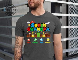 Super Grandpa Mario Shirt - Laughinks