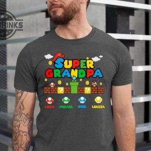 Super Grandpa Mario Shirt - Laughinks
