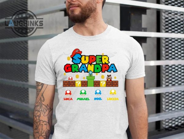 Super Grandpa Mario Shirt - Laughinks