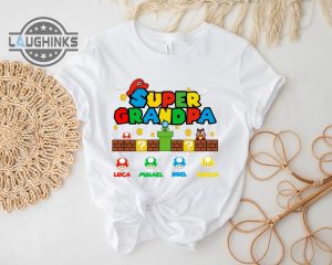 Super Grandpa Mario Shirt - Laughinks