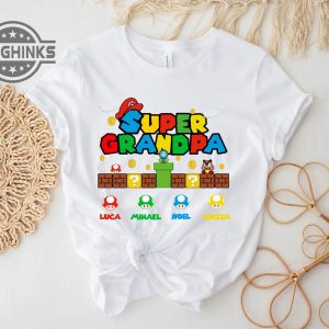 Super Grandpa Mario Shirt - Laughinks