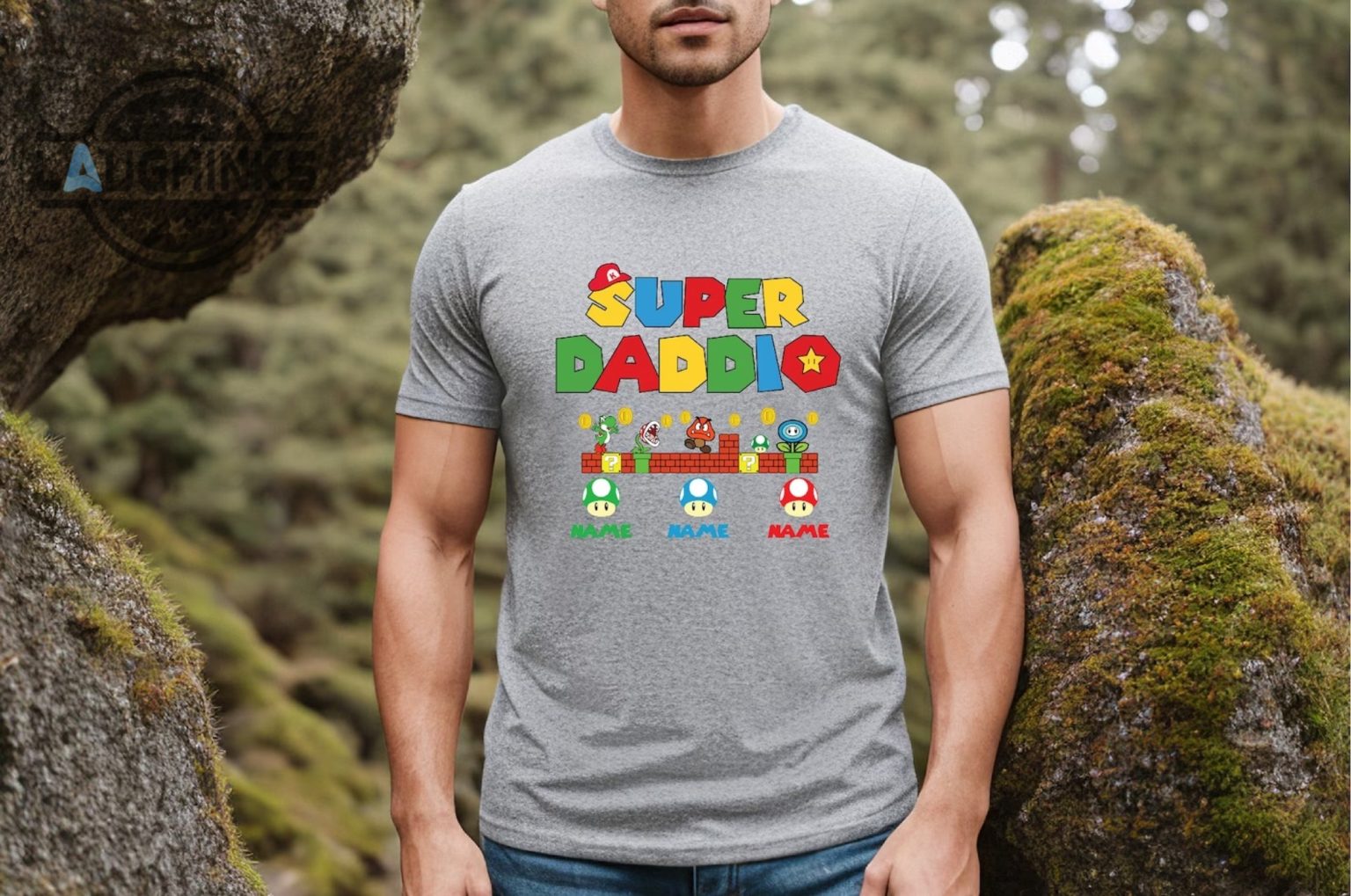 T-shirt Father's Day Super Hero Pour Papa - Couleur Noire, Neuf Avec étiquettes, Unisexe