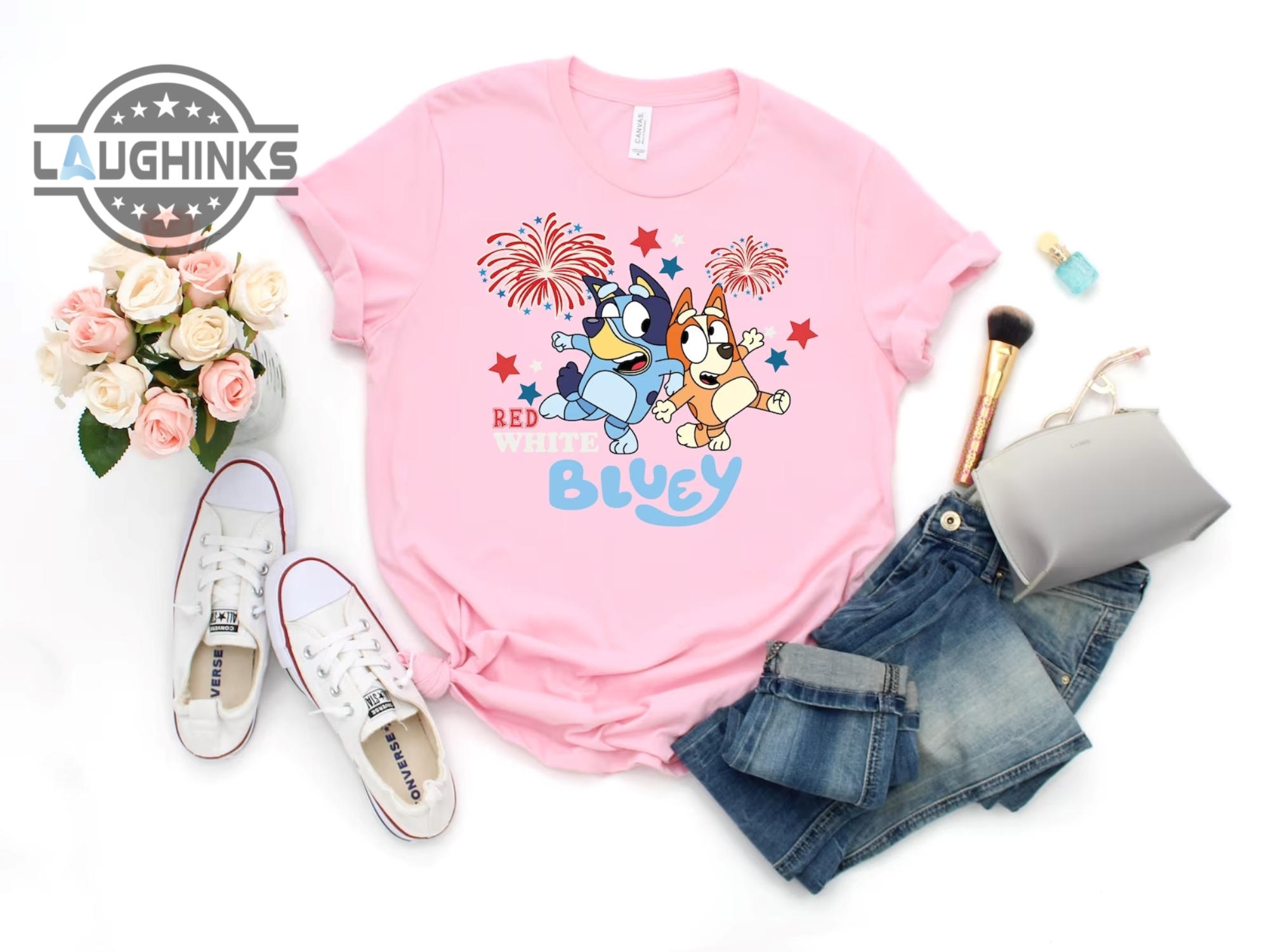 Bluey and Bingo 4th July Shirt, Bluey Kids Shirt, Bluey Fourth of July  Fireworks Tee - Bring Your Ideas, Thoughts And Imaginations Into Reality  Today