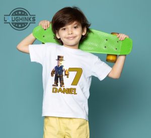 Roblox T-shirt Kids Unisex Tee Roblox Character Gaming T-shirt 