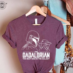 Star Wars Baby Yoda Dadalorian The Best Dad In The Galaxy Shirt Gift For Dad giftyzy 3