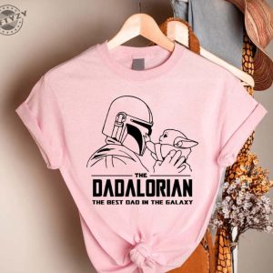 Star Wars Baby Yoda Dadalorian The Best Dad In The Galaxy Shirt Gift For Dad giftyzy 4