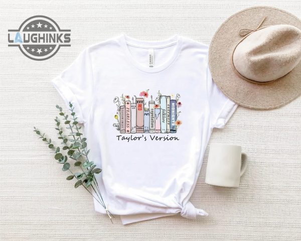 Taylor's Version Music Albums As Books Shirt - Laughinks' Trending Shirts