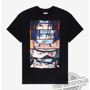 Naruto Group Stacked Eyes Gift For Naruto Lovers Shirt