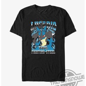 Pokemon Lucario Fighting Steel Gift For Pokemon Lovers Shirt