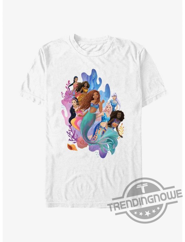Disney The Little Mermaid Live Action Ariel and Her Sisters Gift Shirt