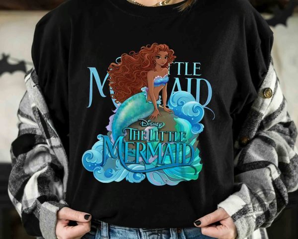 Black Ariel Princess Live Action Little Mermaid Movie 2023 Gift Shirt
