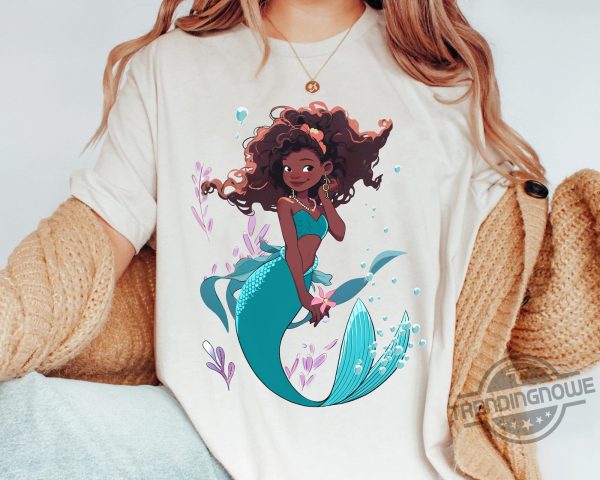 Disney Movie 2023 Live Action Halle Bailey Little Mermaid Ariel Gift Shirt