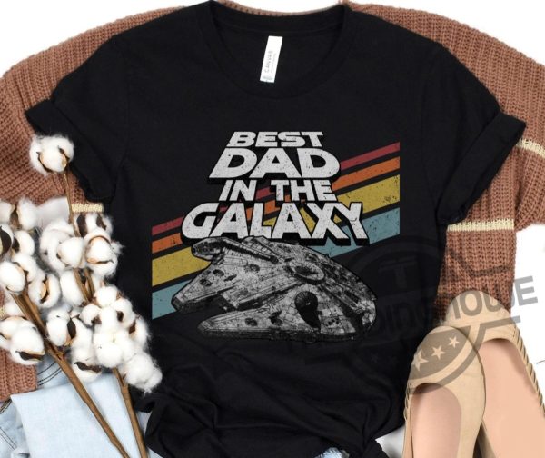 Star Wars Millennium Falcon Best Dad In The Galaxy Father’s Day Gift Shirt
