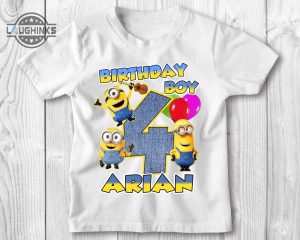 Custom Minions Birthday Shirt