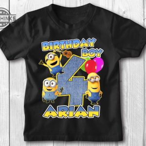 Custom Minions Birthday Shirt - Laughinks' Trending Shirts