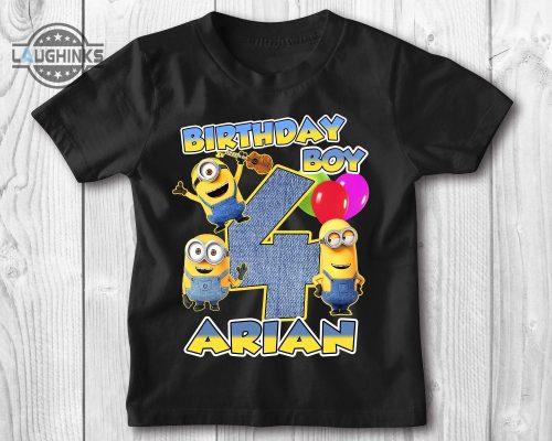 Custom Minions Birthday Shirt - Laughinks' Trending Shirts