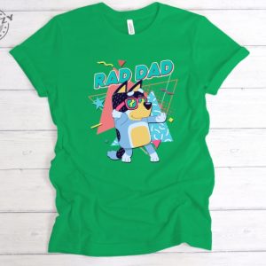 Rad Dad Bluey Bandit Shirt Gift For Father Giftyzy 5