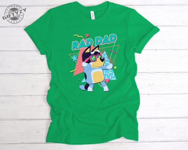 Rad Dad Bluey Bandit Shirt Gift For Father Giftyzy 5