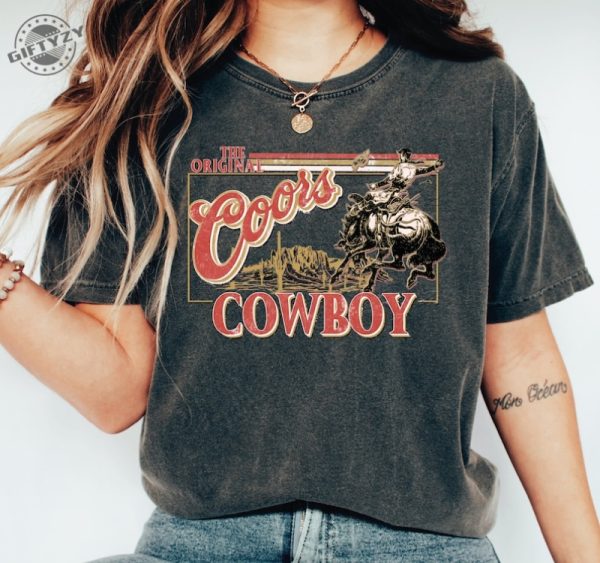 Coors Original Cowboy Comfort Colors Shirt giftyzy 1