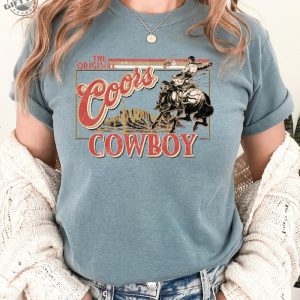 Coors Original Cowboy Comfort Colors Shirt giftyzy 2