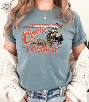 Coors Original Cowboy Comfort Colors Shirt giftyzy 2