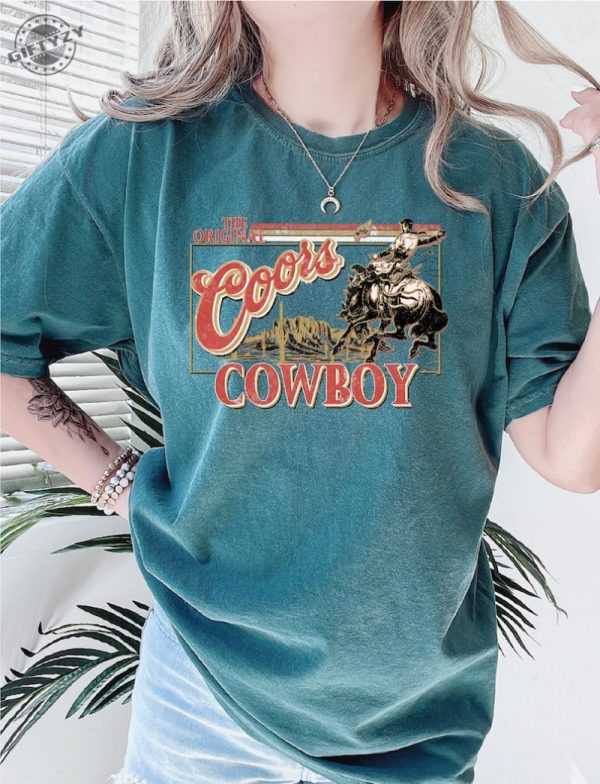 Coors Original Cowboy Comfort Colors Shirt giftyzy 3