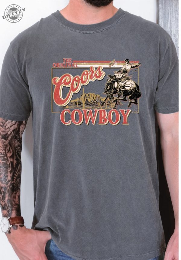 Coors Original Cowboy Comfort Colors Shirt giftyzy 5