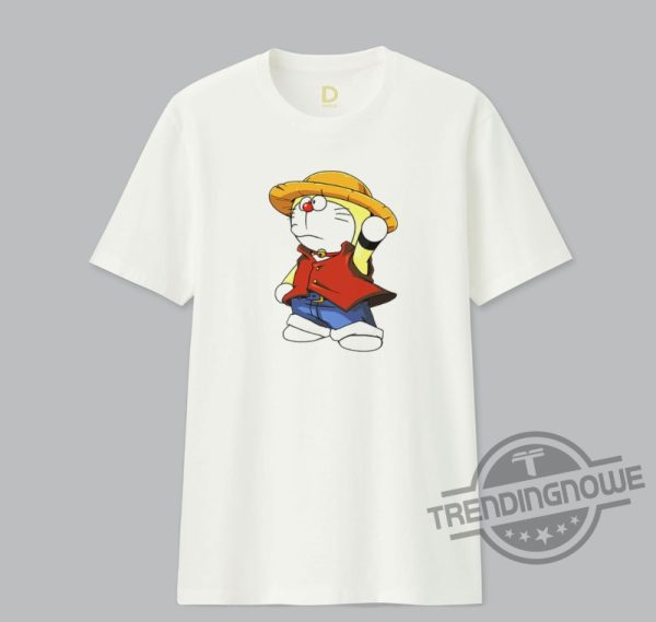 Doraemon Cosplay Luffy Gift For Lovers Shirt