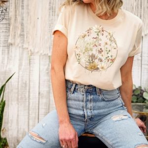 Wildflower Floral Graphic Shirt Gift For Her Mothers Day giftyzy 6