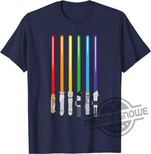 LGBT Flag Light Swords Pride Month 2023 Gift Shirt