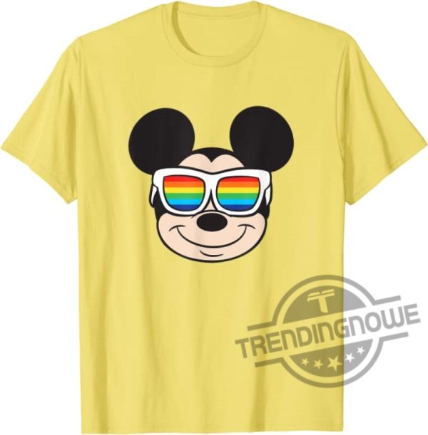 Disney Mickey Mouse Rainbow Sunglasses Pride Month 2023 Gift Shirt