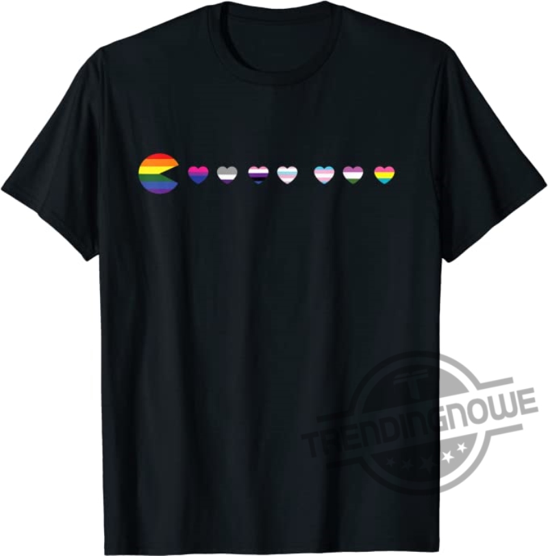 Game Pacman LGBTQ Ally Pride Month 2023 Gift Shirt 6 Game Pacman LGBTQ Ally Pride Month 2023 Gift Shirt