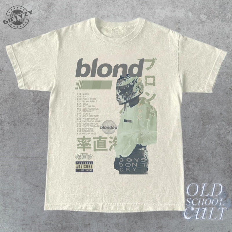 Frank Ocean Blond Album Vintage 90s Style Graphic Trademarking a T Shirt giftyzy 1 1