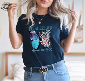 Butterfly Mathematics Tour 2023 Ed Sheeran Vintage Shirt giftyzy 2