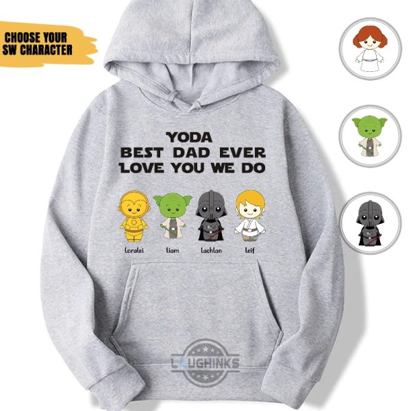 Personalized Yoda Best Dad Shirt - Laughinks