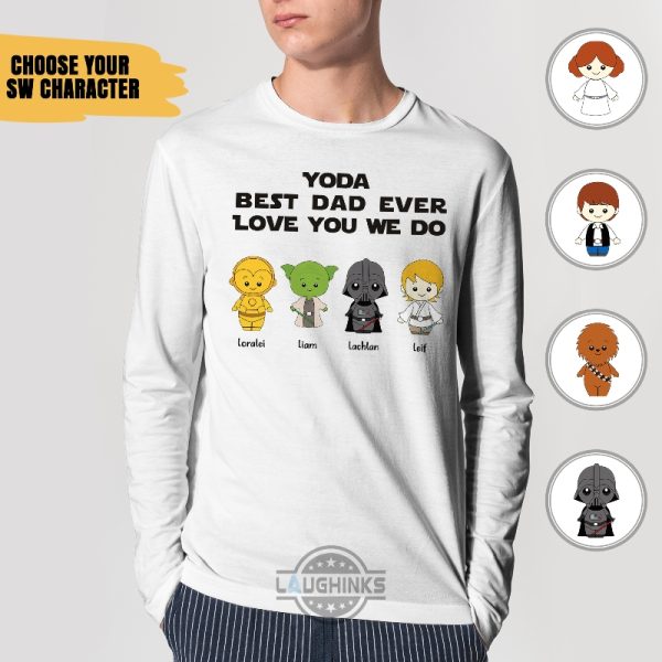 Personalized Yoda Best Dad Shirt - Laughinks