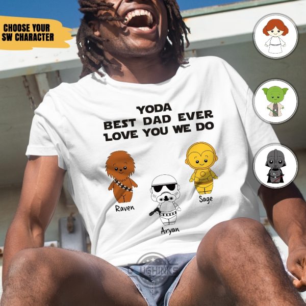 Personalized Yoda Best Dad Shirt - Laughinks