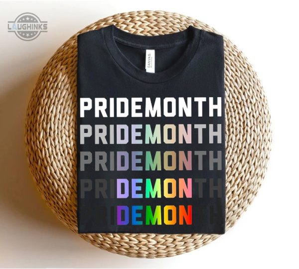 Pride Month Demon Shirt Equal Rights LGBTQ Tshirt LGBTQ Ally Tshirt Gay Pride Shirt-Laughinks_1