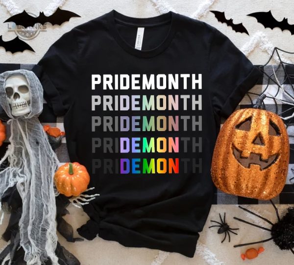 Pride Month Demon Shirt Equal Rights LGBTQ Tshirt LGBTQ Ally Tshirt Gay Pride Shirt-Laughinks_1