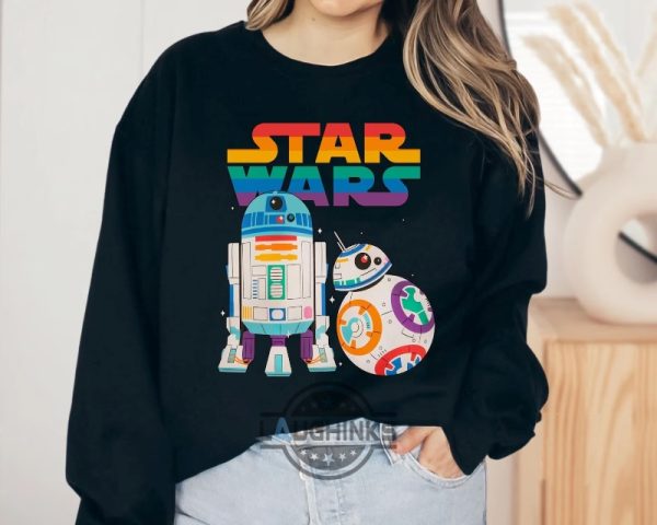 Star Wars Rainbow R2-D2 And Bb-8 Shirt