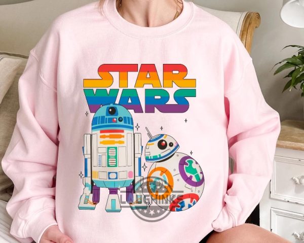 Star Wars Rainbow R2-D2 And Bb-8 Shirt