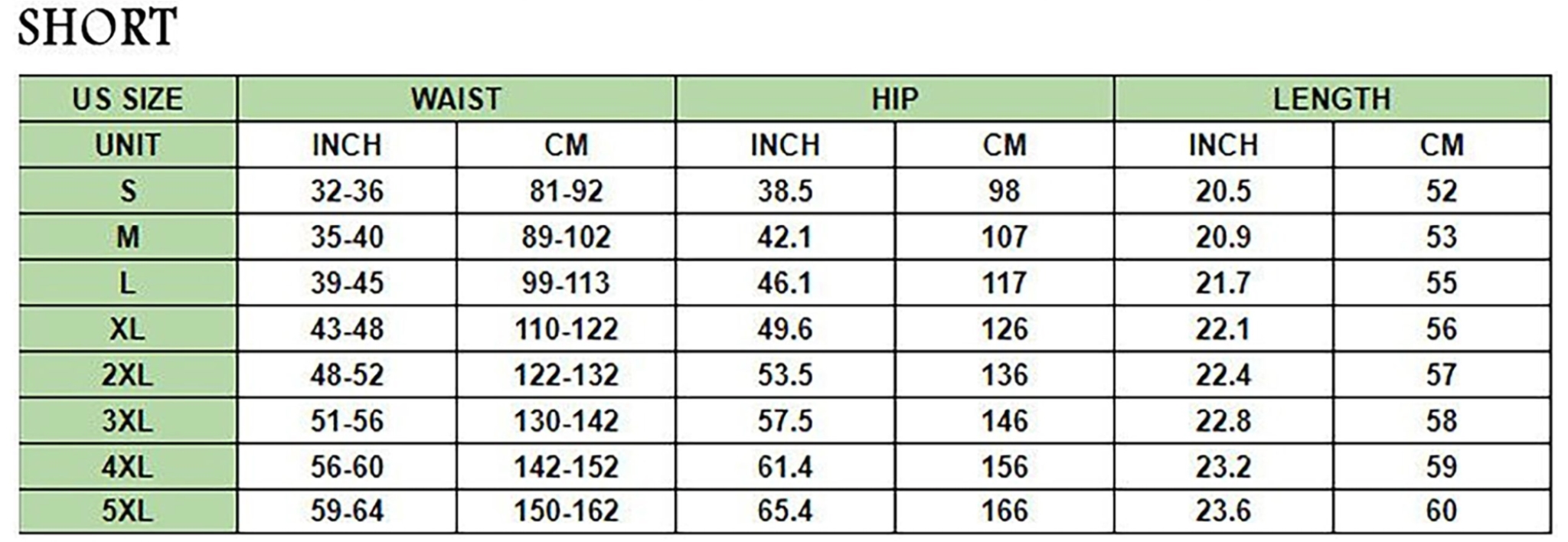 Size Chart 3D Products - Dengzone