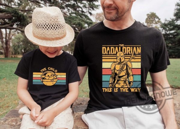 Dadalorian And The Child Happy Fathers Day Gift Shirt trendingnowe.com 1 1