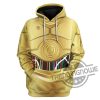 C3PO Stormtroopers Cosplay 3D All Over Printed Gift Shirt