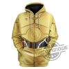 C3PO Stormtroopers Cosplay 3D All Over Printed Gift Shirt